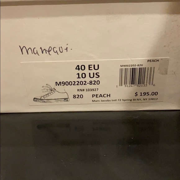 NIB Auth Marc Jacobs Low Top Sneaker - Picture 10 of 16